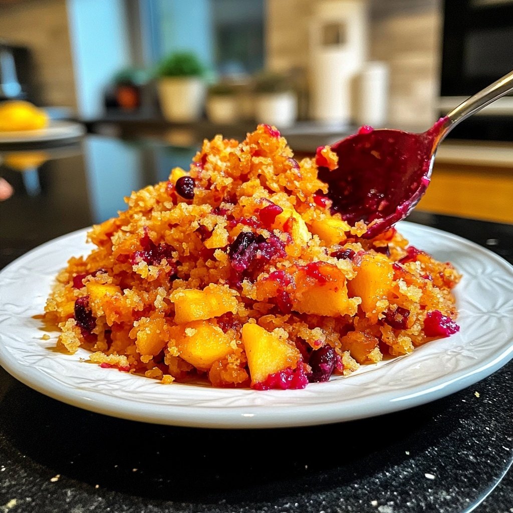 Rotkohl mit Apfel, Zimt und Preiselbeeren
