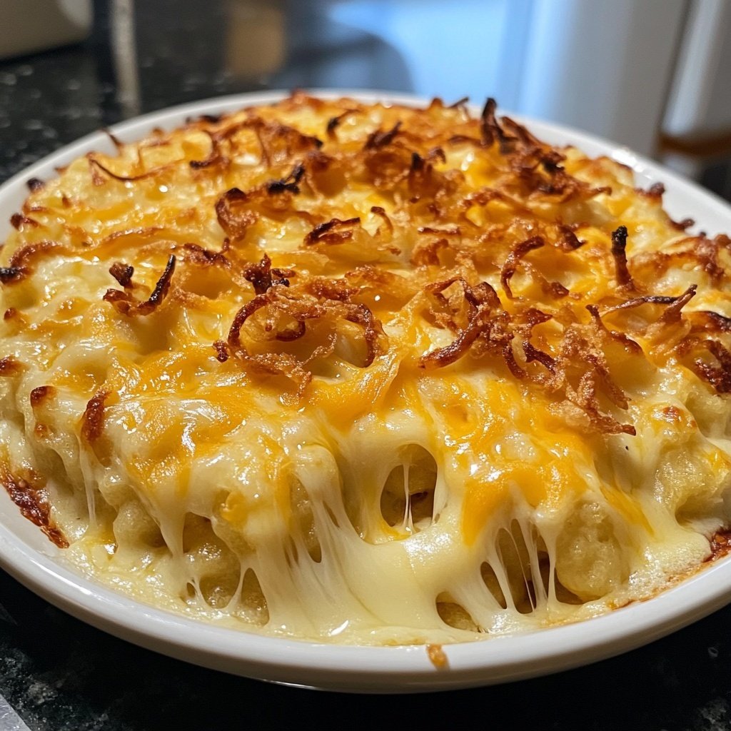 Überbackene Käsespätzle aus dem Ofen - extra handy