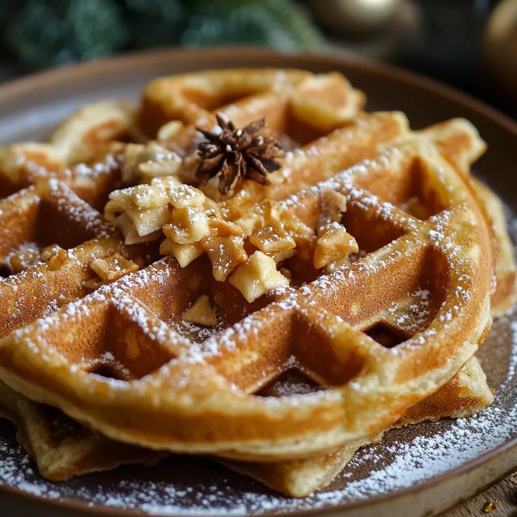 Spekulatius-Waffeln zu Weihnachten