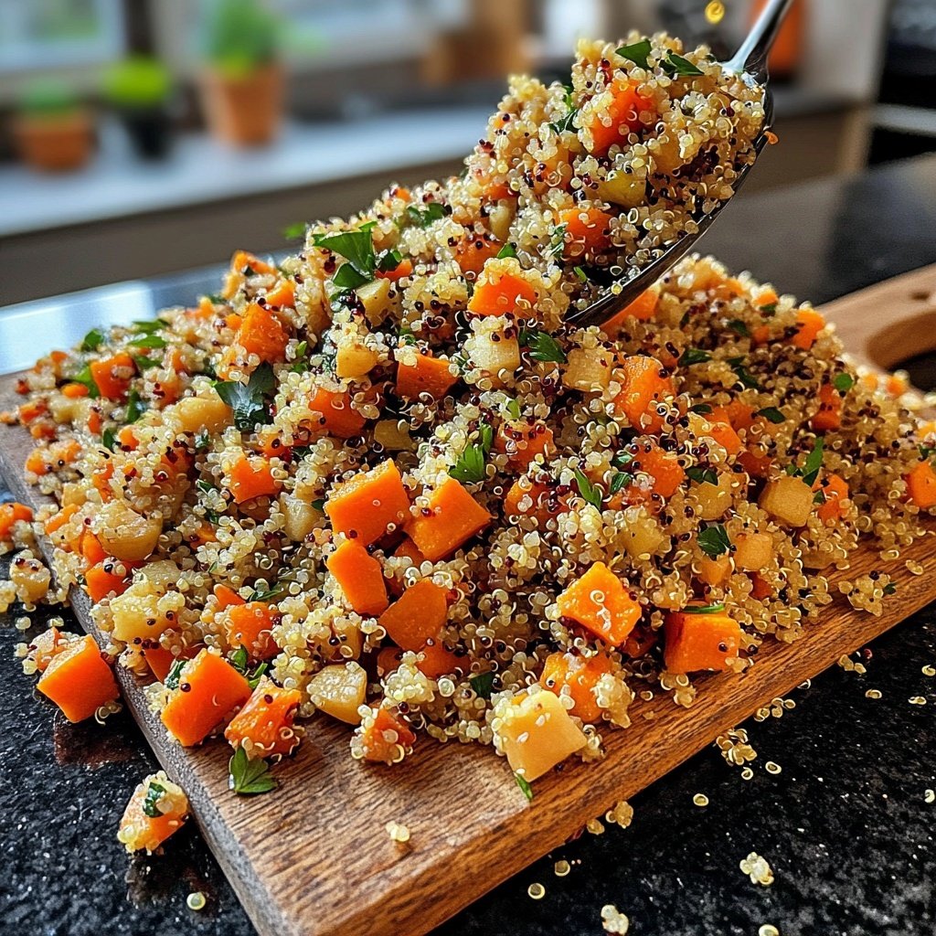 Winterlicher Gesund-&-Leicht-Quinoasalat mit Ofengemüse