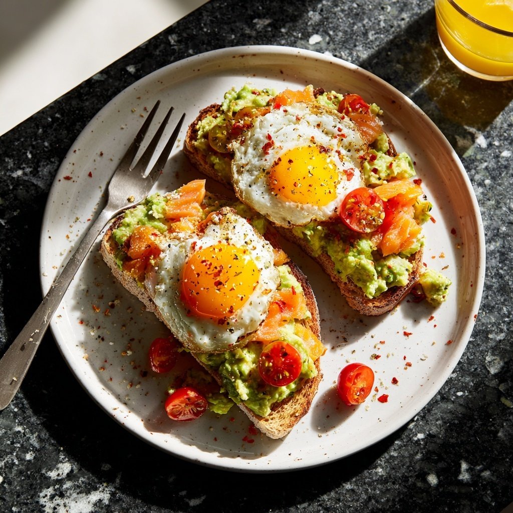Sunny Side Up Salmon Avocado Toast