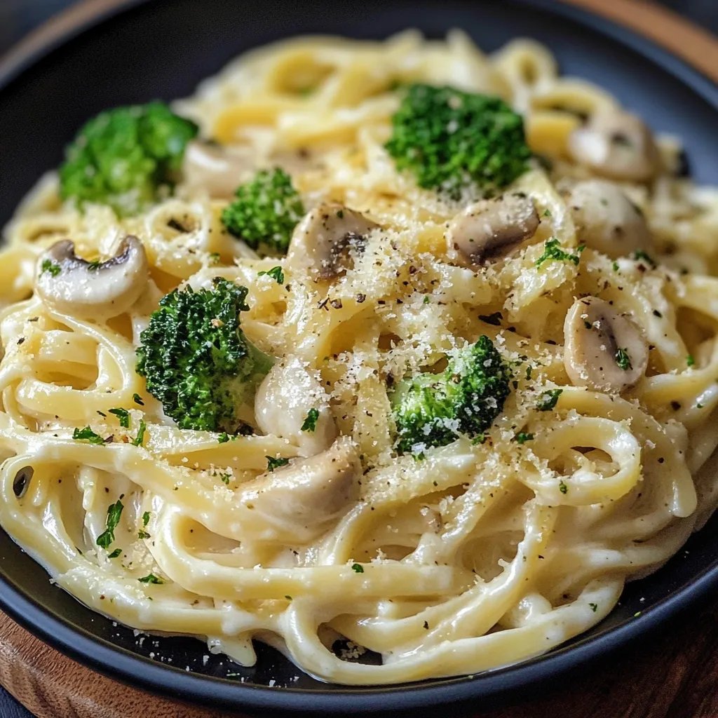 Cremige Hähnchen-Brokkoli-Pasta