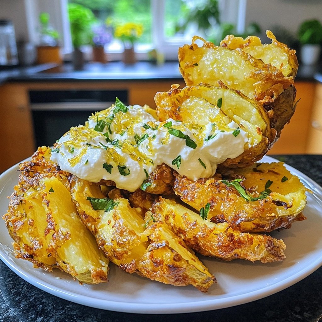 Ofenkartoffeln mit Kräuterquark und Räucherlachs