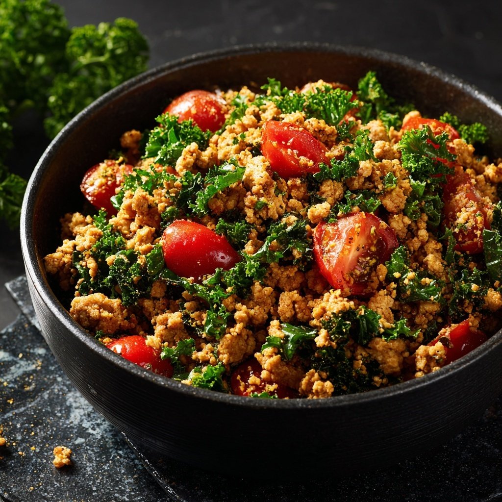Lemon Garlic Ground Turkey Bowl