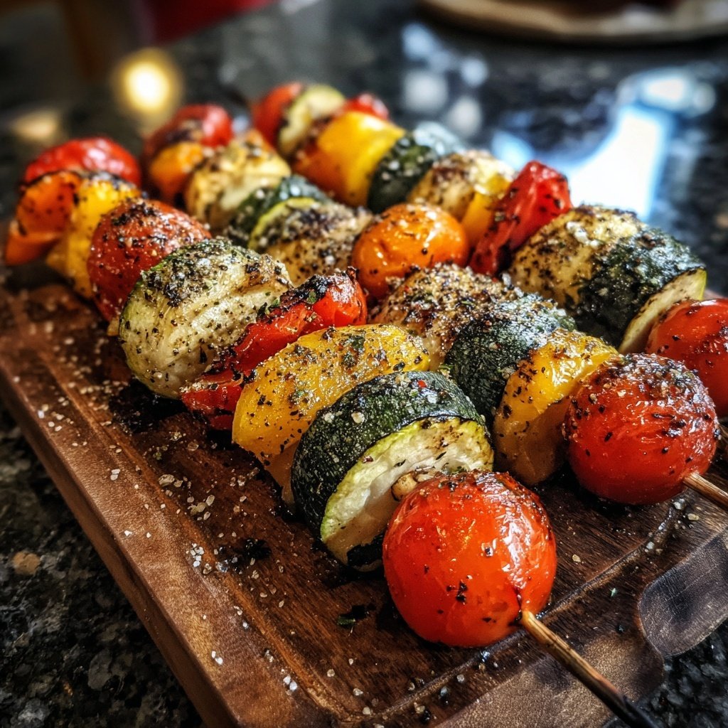 Marinierte Italienische Gemüse-Spieße