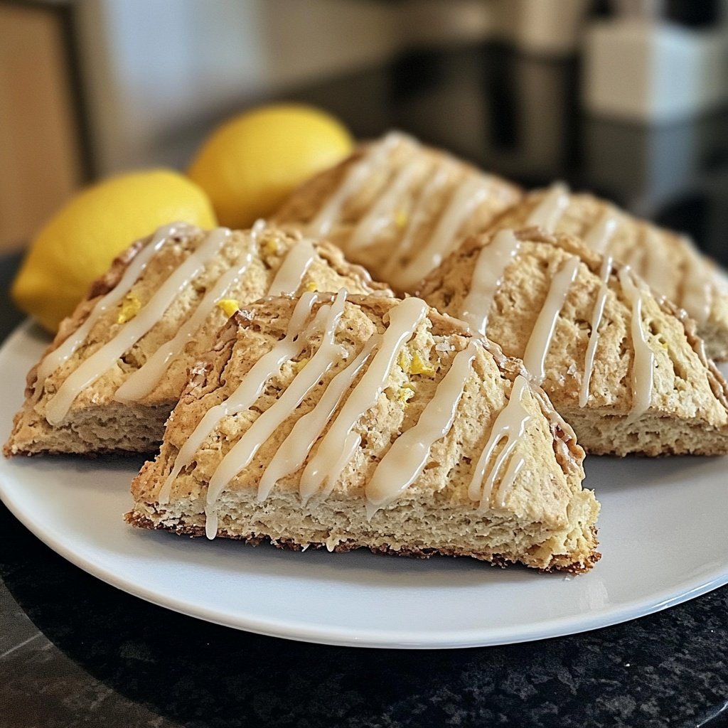Meyer Zitronen Ingwer Scones