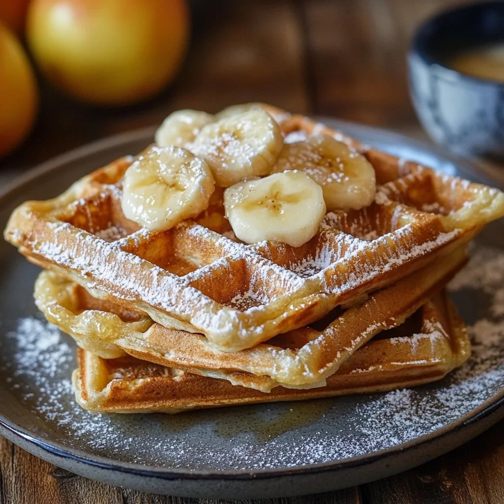 Haferlocken Apfelmus Waffeln