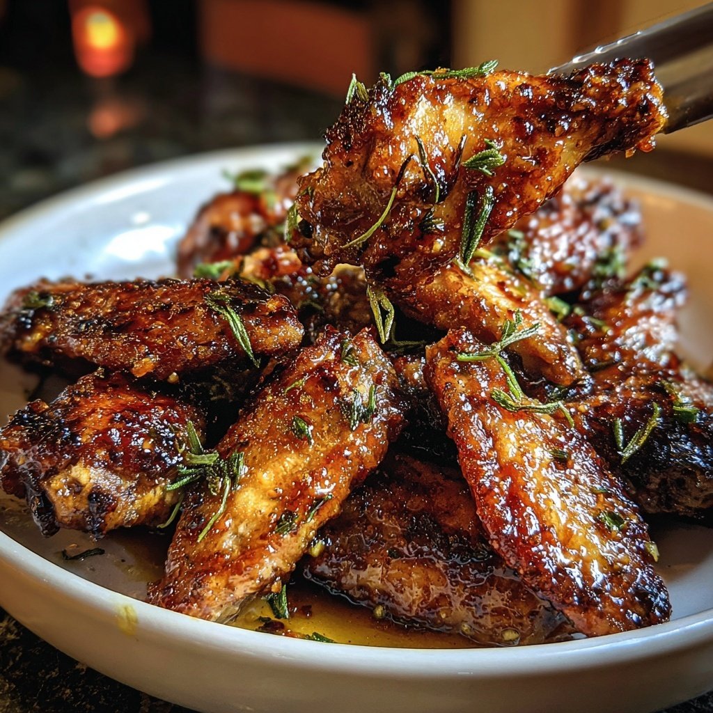 Knusprige Chicken Wings mit Honig