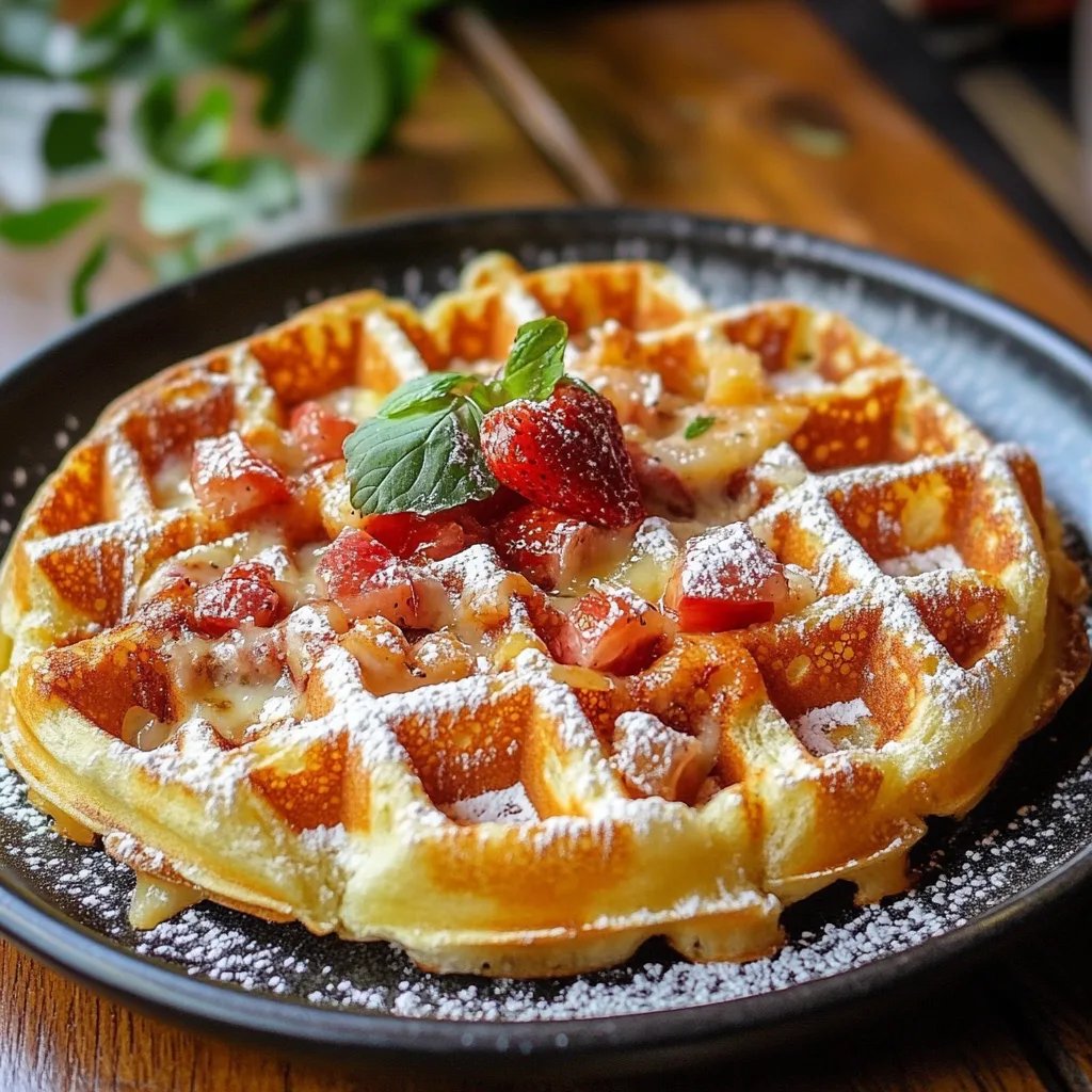 Herzhafte Pizza Waffeln