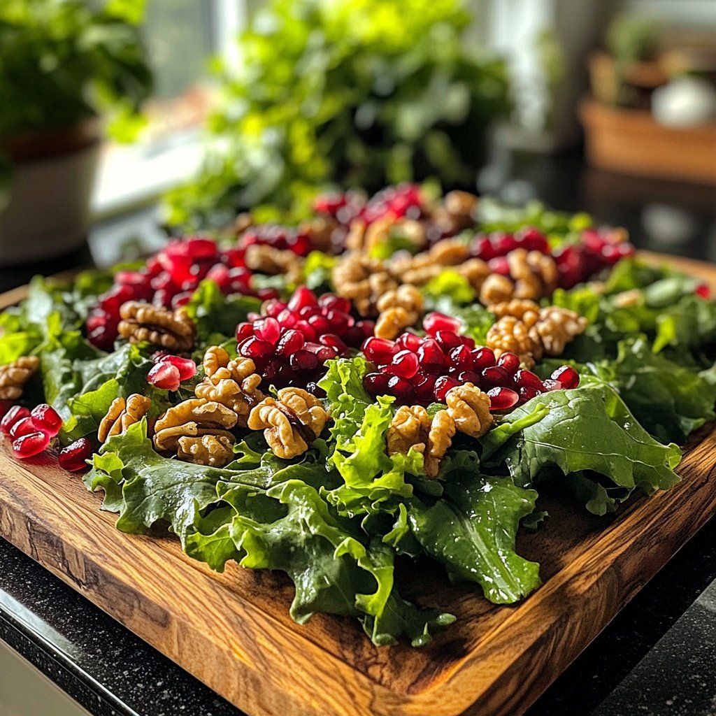 Feldsalat mit Walnüssen und Granatapfel