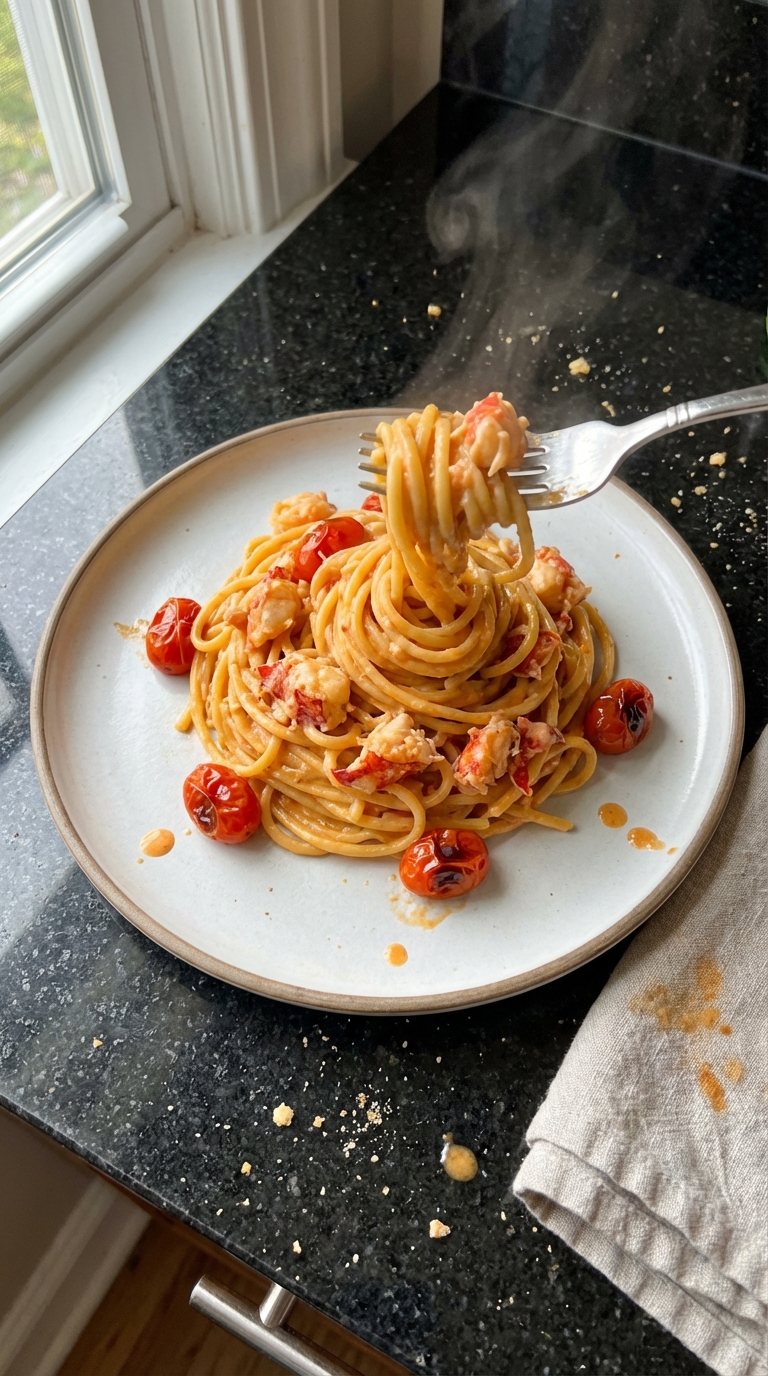 Cremige Hummer Tomaten Pasta​