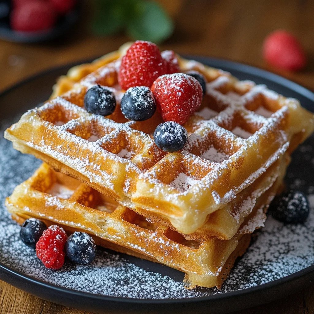 Omas fluffige Waffeln einfach und lecker