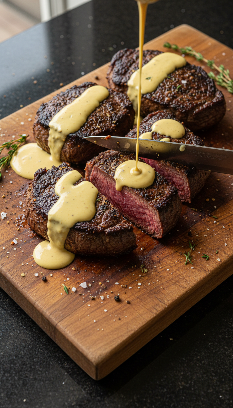 Herzhaftes Filet Mignon mit Dijon